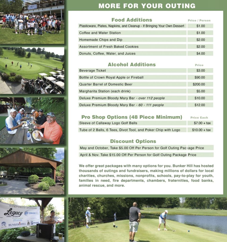 Bunker Hill Events Bunker Hill Golf Course (Clev)