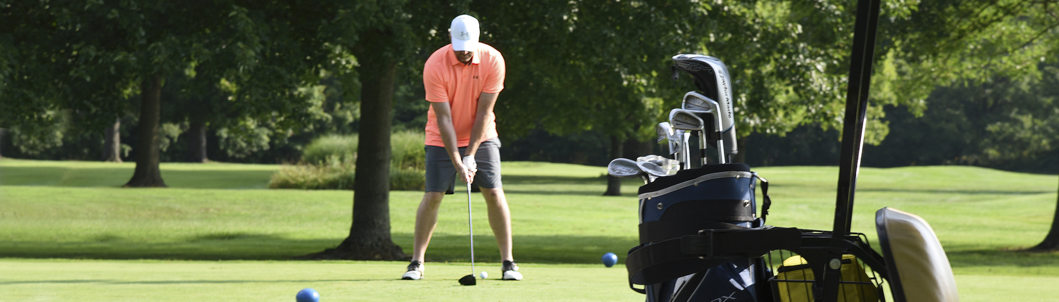 Golfer at Bunker Hill Golf Course