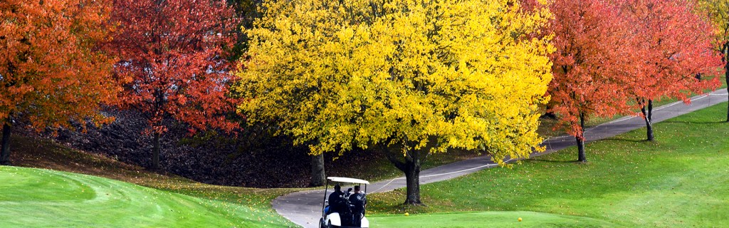 Colorful Fall Day ay Bunker Hill Golf Course Medina